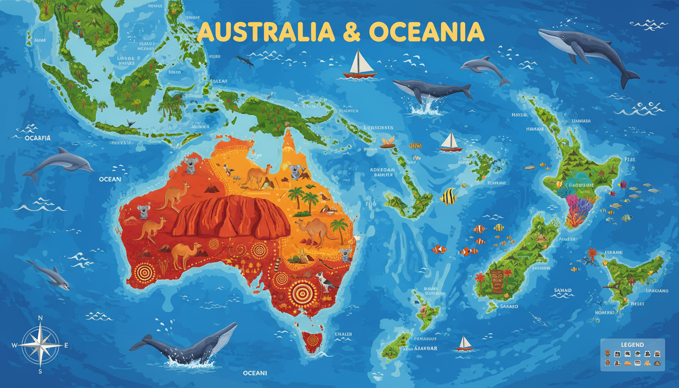 What Has Shaped the Human Geography of Australia & Oceania?