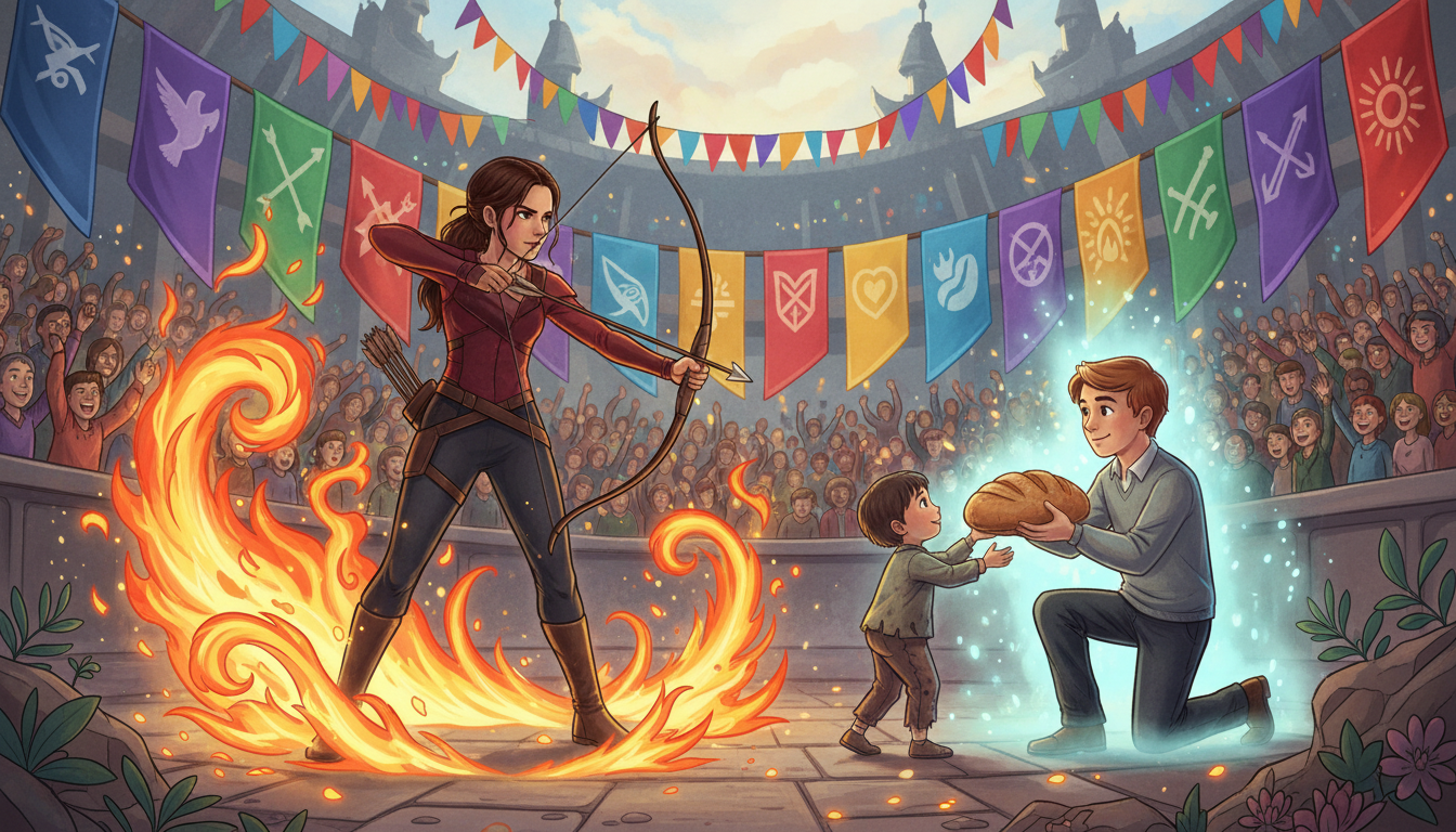 Who is the Greater Hero: Katniss or Peeta in The Hunger Games?