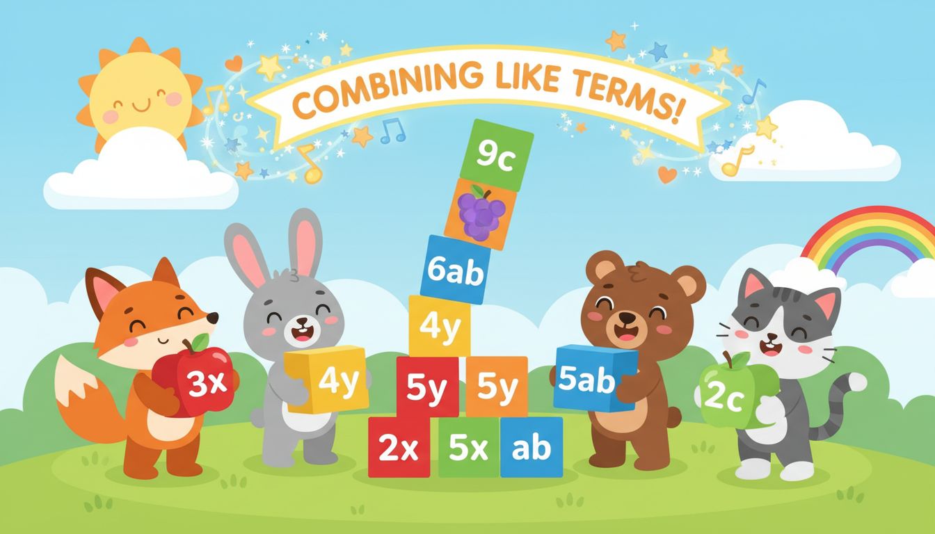 How to Combine Like Terms in Algebraic Expressions