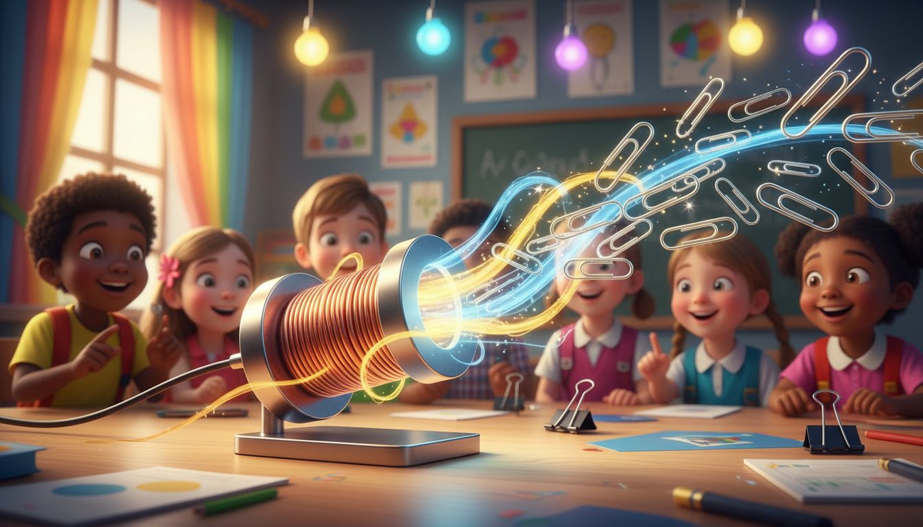 Why Do Paper Clips Move Towards an Electromagnet?