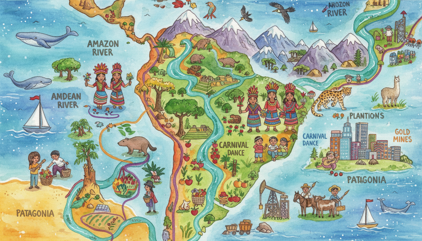 What Has Shaped the Human Geography of South America?
