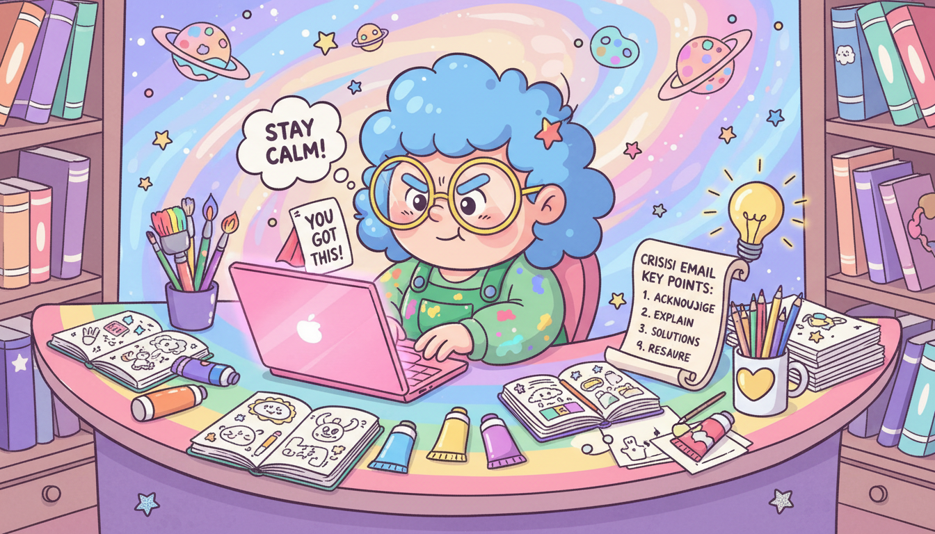 How to Write a Crisis Email for Your Art Supply Company