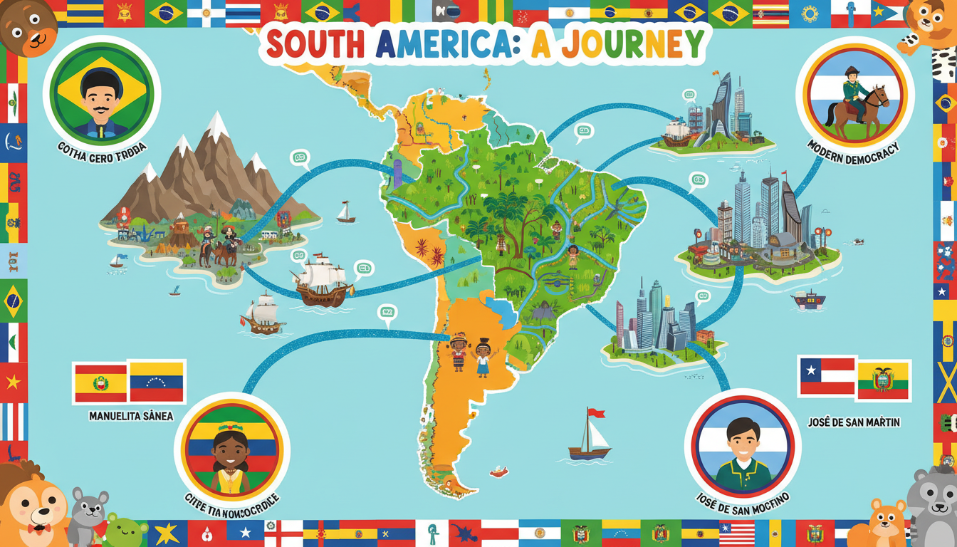 What Factors Influenced the Political Development of South America?